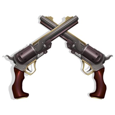Çapraz vahşi batı revolverler 