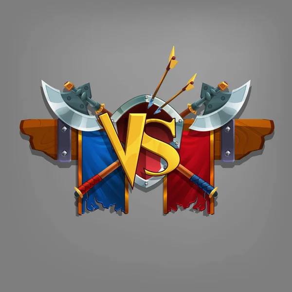 Ventana victoria con escudo de armas — Vector de stock