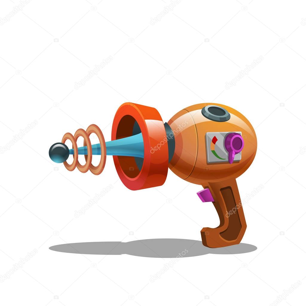 Cartoon retro space blaster