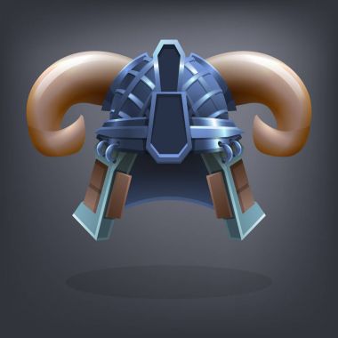 Demir fantezi zırh kask