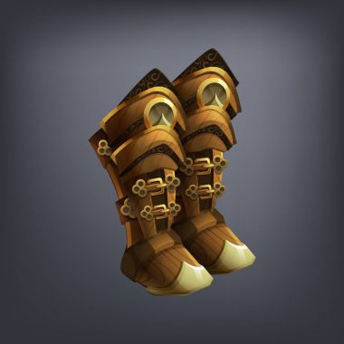 Demir fantezi armor boots