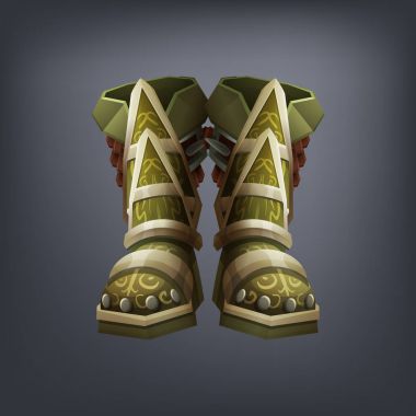Demir fantezi armor boots