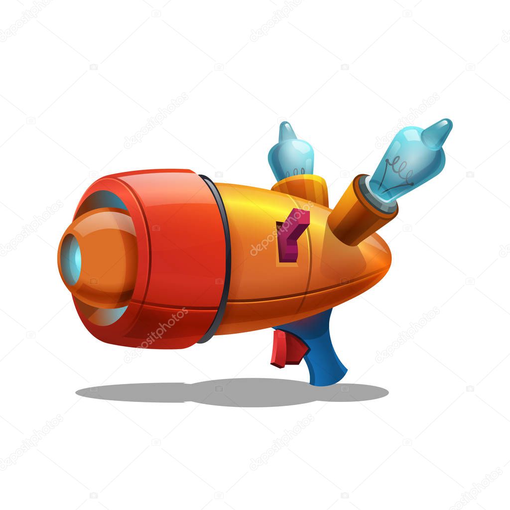 Cartoon retro space blaster