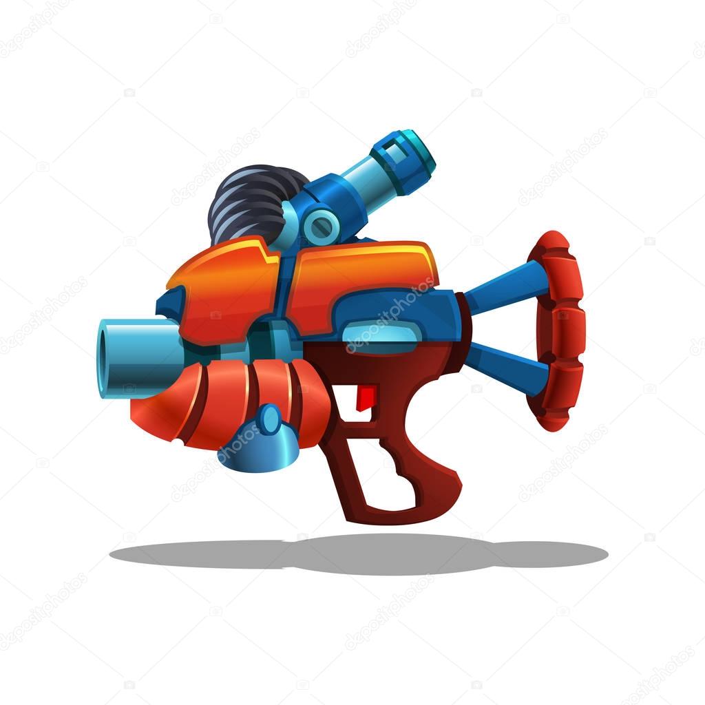 Cartoon retro space blaster