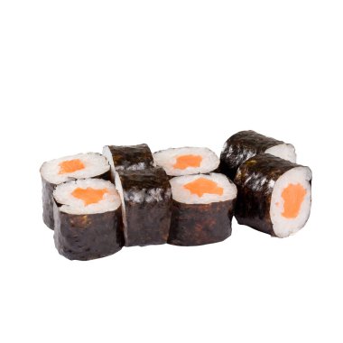  Sushi Set yakın plan beyaz arka planda izole