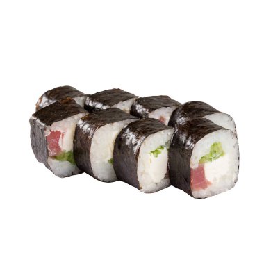  Sushi Set yakın plan beyaz arka planda izole
