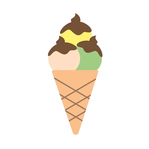Jégkrém Vektor Illusztráció — Stock Fotó
