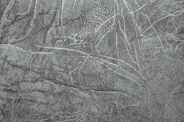 Muşamba parlak altın çizgileri ile kahverengi soyut desenli