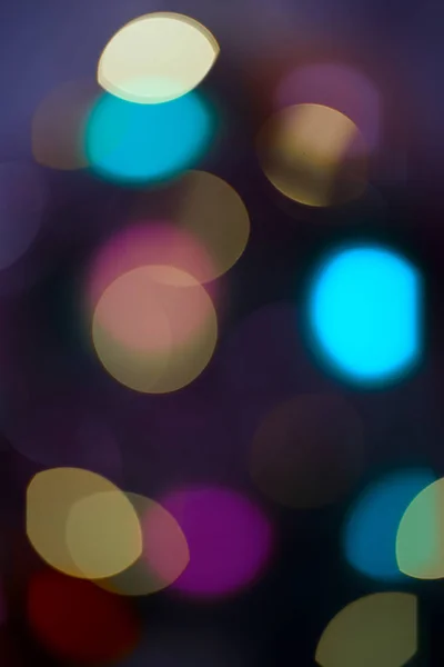 Luzes Bokeh Fundo Natal Bonito — Fotografia de Stock