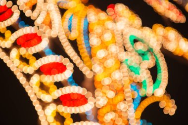 Güzel bokeh arka plan tasarımı için