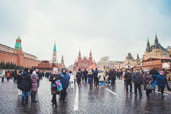 MOSCOW - JANEIRO 02, 2017: Red Square — Fotografia de Stock