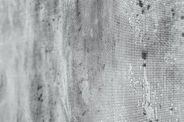 Eski paslı kafes bulanıklık içinde. Renkli desen.