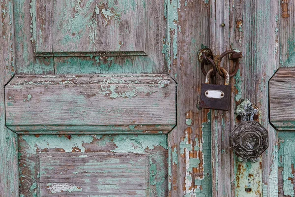 Fondo de madera vintage con pintura pelada — Foto de Stock