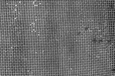 Eski paslı kafes bulanıklık içinde. Renkli desen. Paslı metal çitler.