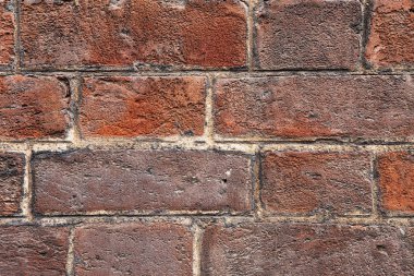 Kırmızı grunge tuğla duvar arkaplanı 