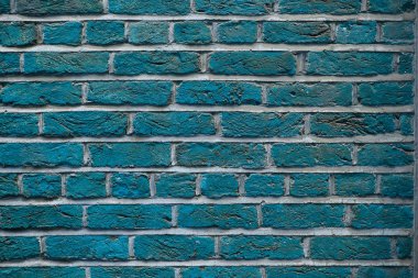 Mavi grunge tuğla duvar arka planı