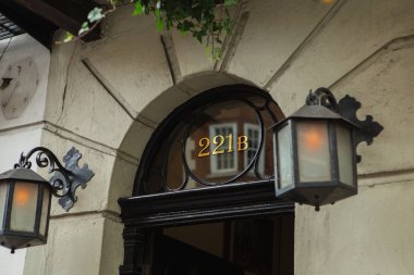 Londra - 24 Ağustos 2017: Sherlock Holmes Müzesi yer almaktadır 
