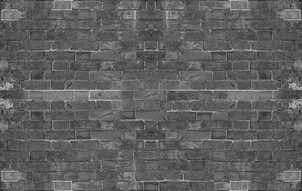 Grunge fondo de pared de ladrillo gris —  Fotos de Stock