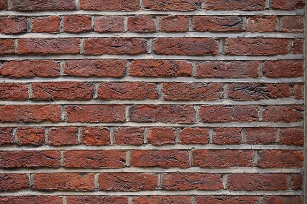 Red grunge brick wall background — Stock Photo, Image