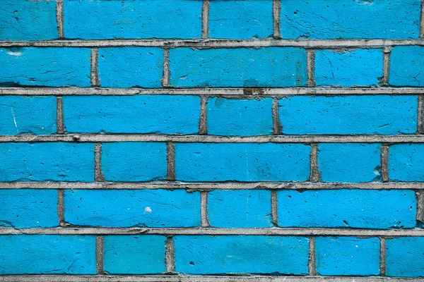 Blue grunge brick wall background — Stock Photo, Image