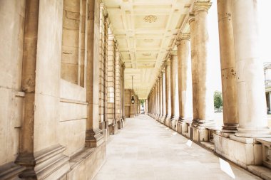 Londra, İngiltere - 19 Ağustos 2017 - Queen Mary ve Kral William Buildin