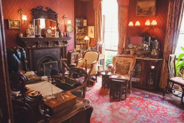 Londra - 24 Ağustos 2017: Sherlock Holmes Müzesi yer almaktadır 