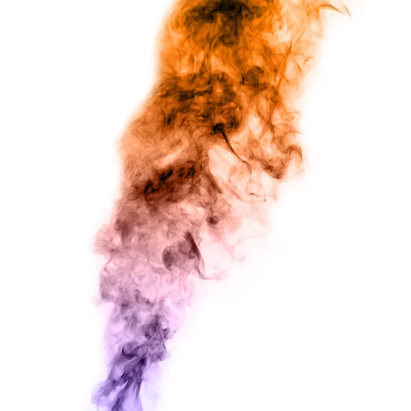 Colorful Smoke on White background — Stock Photo, Image