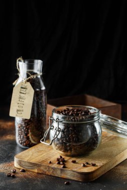 Sade kahve çekirdeği stüdyosu.