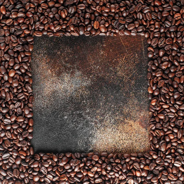 Black coffee beans studio shot. — Stock Photo, Image