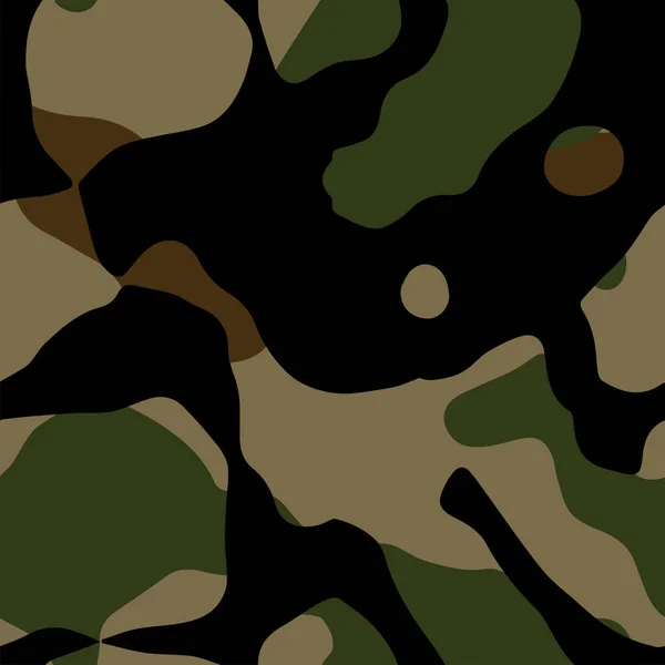 Camouflage Nahtlose Muster Militärischer Hintergrund Vektorillustration Eps — Stockvektor