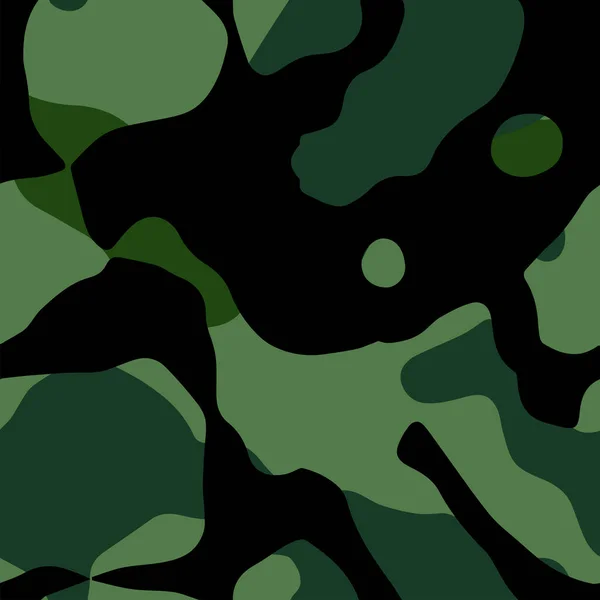Kamouflage Sömlöst Mönster Militär Bakgrund Vektorillustration Eps — Stock vektor