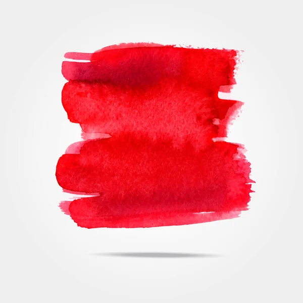 Red Watercolor Dry Brush Ink Vector Background Texture White Background — Stock Vector