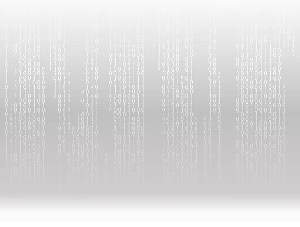 Stream Binary Code Background Two Binary Digits Isolated White Background — Stock Vector