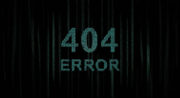 Fehler 404 Matrix Design Binärcode Auf Dem Bildschirm Daten Und — Stockvektor
