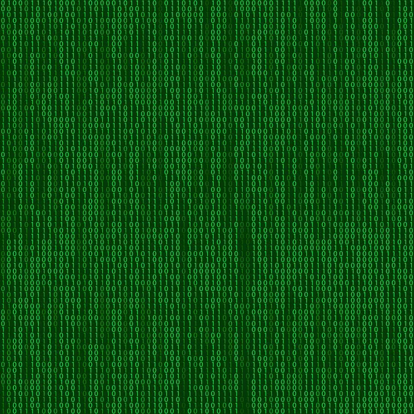 Stream of binary code on screen. Abstract vector background. Data and technology, decryption and encryption, computer matrix background with the green symbols and numbers. Vector illustration. EPS 10