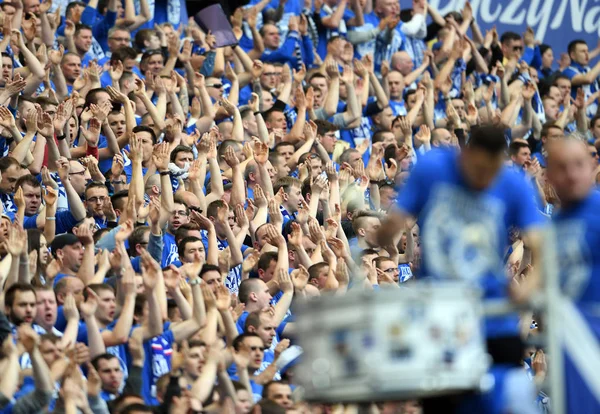 Lech Poznan Supporters — Stock Photo, Image