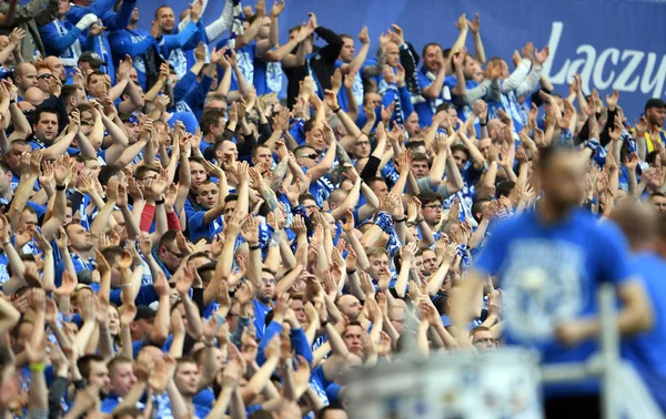 Lech Poznan Supporters — Stock Photo, Image