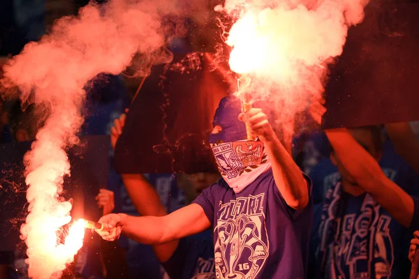 Lech Poznan Supporters — Stock Photo, Image