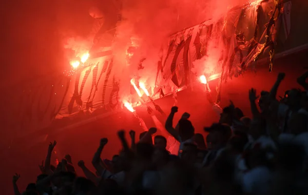 Legia Varsovia partidarios —  Fotos de Stock