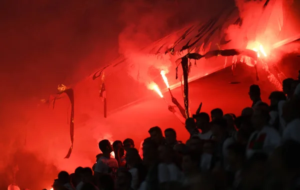 Legia Varsovia partidarios —  Fotos de Stock