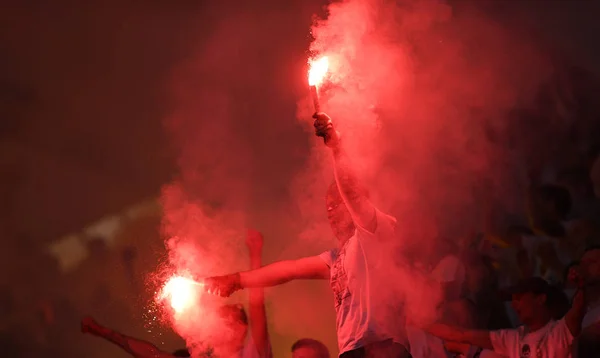 Legia Varsovia partidarios — Foto de Stock