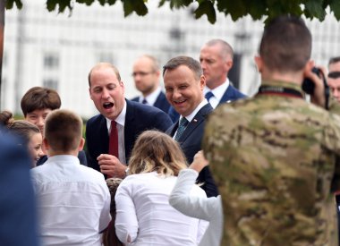 William ve Kate Polonya'da ziyaret edin