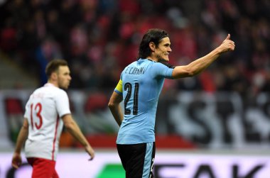 10 Kasım, 2017 - Varşova, Polonya: dostluk maçı oyunu daha önce Dünya Kupası Rusya 2018 Polonya - Uruguay