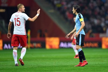 10 Kasım, 2017 - Varşova, Polonya: dostluk maçı oyunu daha önce Dünya Kupası Rusya 2018 Polonya - Uruguay