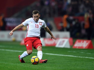 10 Kasım, 2017 - Varşova, Polonya: dostluk maçı oyunu daha önce Dünya Kupası Rusya 2018 Polonya - Uruguay