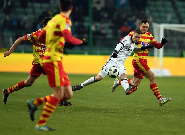 Februar 2018 Warschau Polen Polnische Extra Liga Lotto Ekstraklasa Fußballspiel — Stockfoto