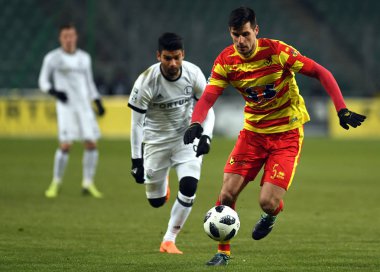 27 Şubat 2018 - Varşova, Polonya: Polonya ilave Ligi loto Ekstraklasa futbol maçı Legia Warszawa - Jagiellonia Bialysto