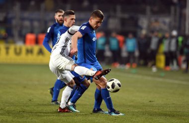 04 Mart 2018 - Varşova, Polonya: Polonya ilave Ligi loto Ekstraklasa futbol maçı Legia Warszawa - Lech Pozna