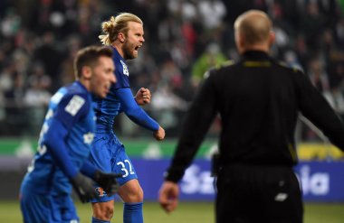 04 Mart 2018 - Varşova, Polonya: Polonya ilave Ligi loto Ekstraklasa futbol maçı Legia Warszawa - Lech Pozna