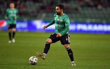 Varşova, Polonya, 08 Mart 2020: Polonya Süper Ligi Ekstraklasa futbol maçı Legia Warszawa ve Piast Gliwice, Andre Martins (Legia Warszawa) 
